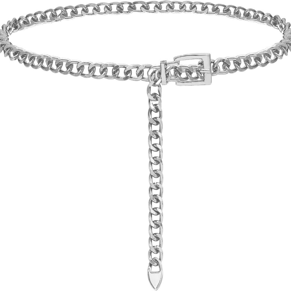 Chain Belt for Women Metal Waist Chain Fashion Multilayer Chain Belts for Dress